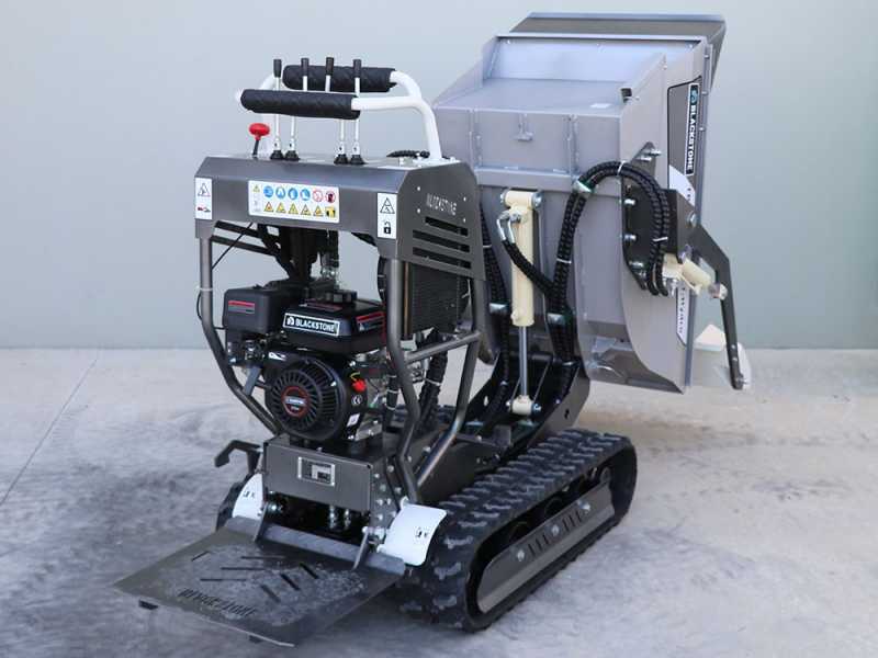 Blackstone TB-PRO 5500 DLT-Hydro - Motocarriola cingolata cassone dumper idraulico 500Kg