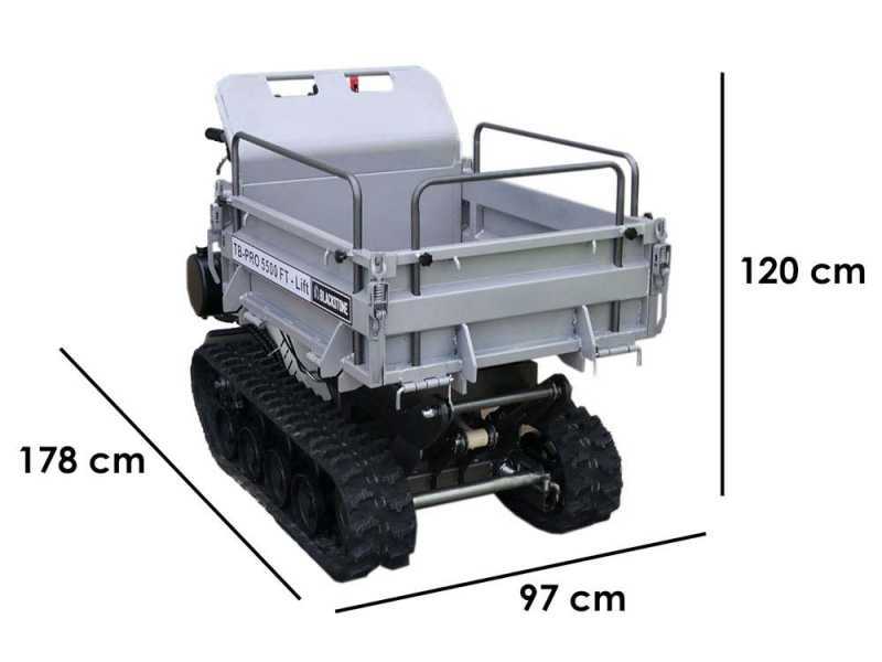 Blackstone TB-PRO 5500 FT-Lift - Motocarriola cassone alzabile a pantografo