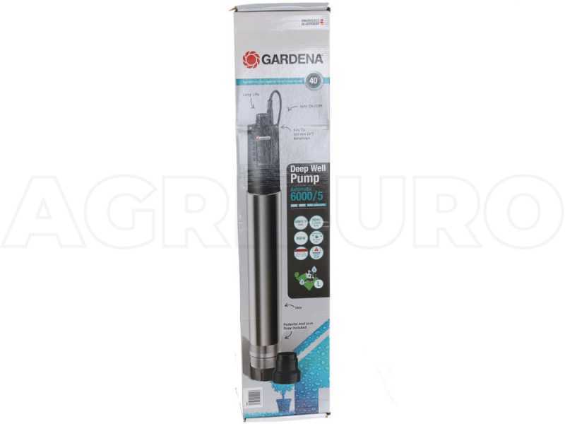 Gardena 6000/5 Inox Automatic - Pompa di profondit&agrave; per pozzi - Per acque chiare - galleggiante integrato