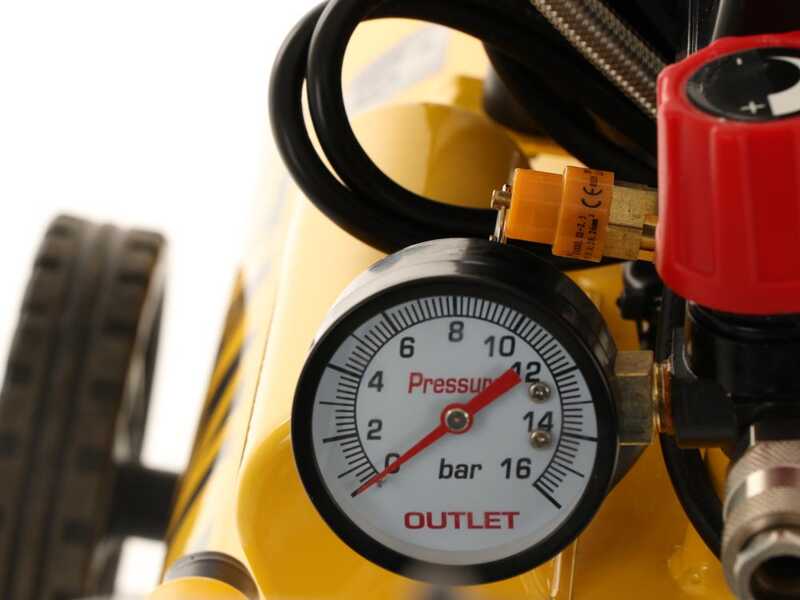 Stanley DST 150/8/24 SXCMS1324H - Compressore aria elettrico carrellato - 24 lt oilless - Silenziato