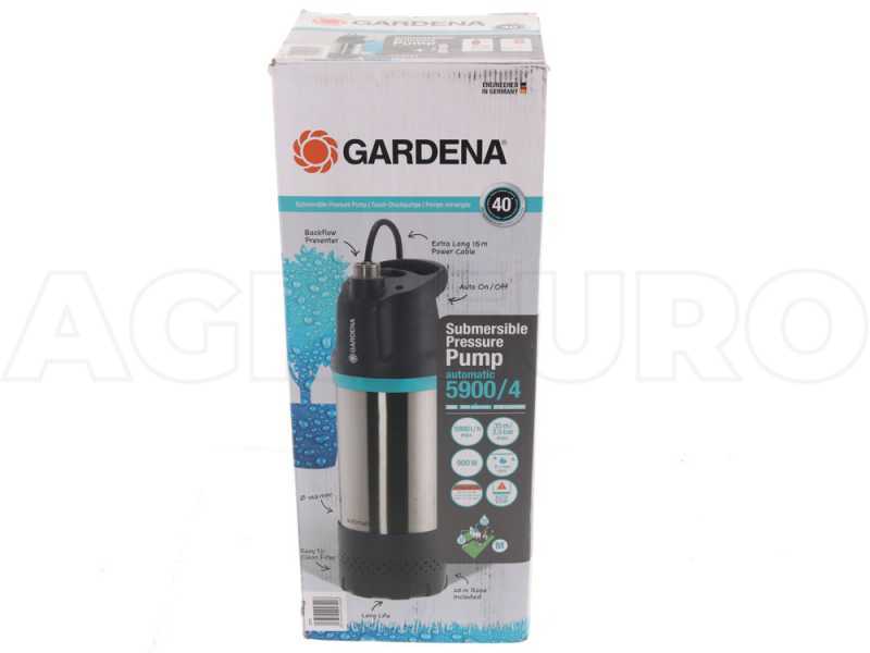 Gardena 5900/4 Inox Automatic - Pompa sommersa di profondit&agrave; - per acque chiare - 900W