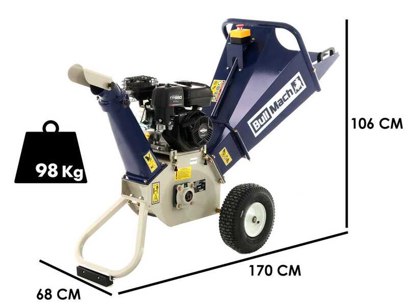 BullMach Hercules 65 B&amp;S - Biotrituratore a scoppio - Motore B&amp;S CR950