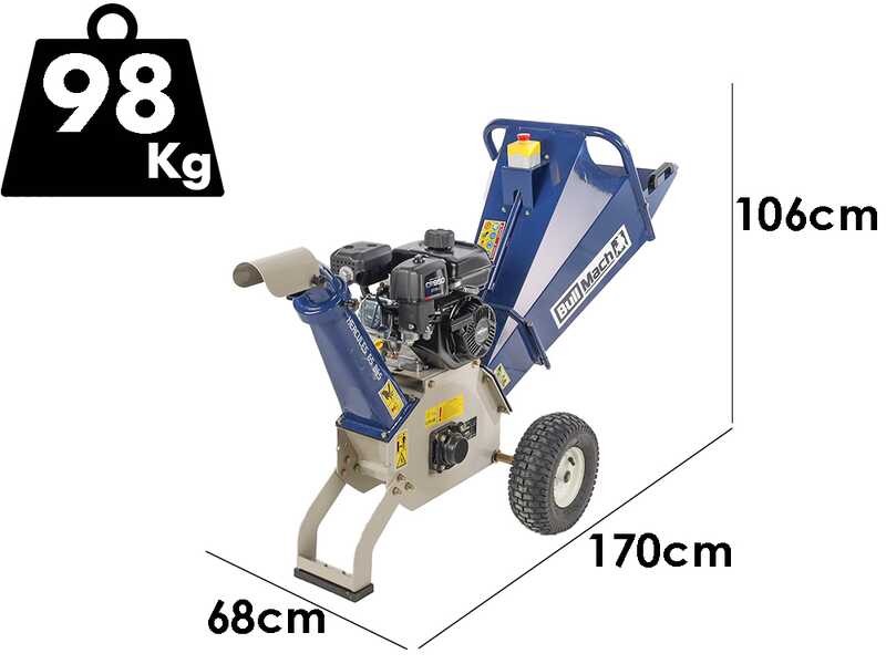 BullMach Hercules 65 B&amp;S - Biotrituratore a scoppio - Motore B&amp;S CR950