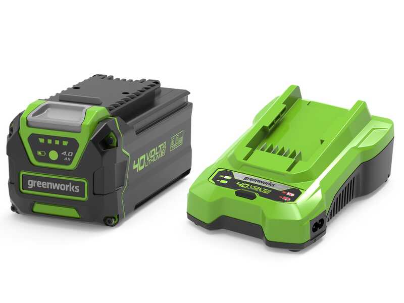 Starter kit Greenworks Batteria 40V 4Ah  + Caricabatterie