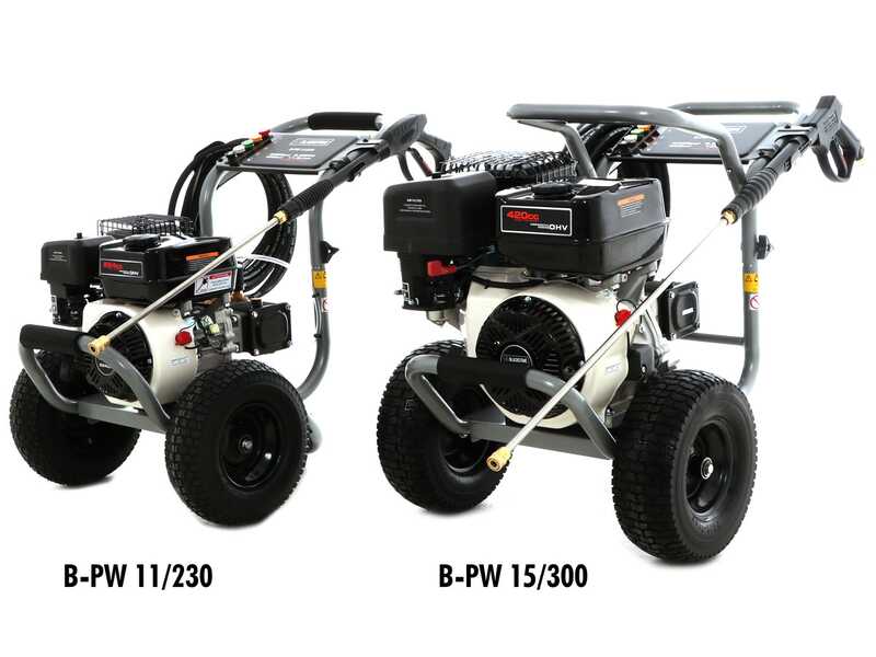 BlackStone B-PW 11/230 - Idropulitrice a scoppio - 228 bar - 678 l/h - Motore DH225 - con pompa Annovi &amp; Reverberi