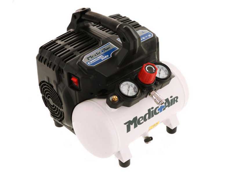 Medic+Air Siltek S/6 Sanifico - Compressore per la sanificazione elettrico compatto portatile - 6 lt