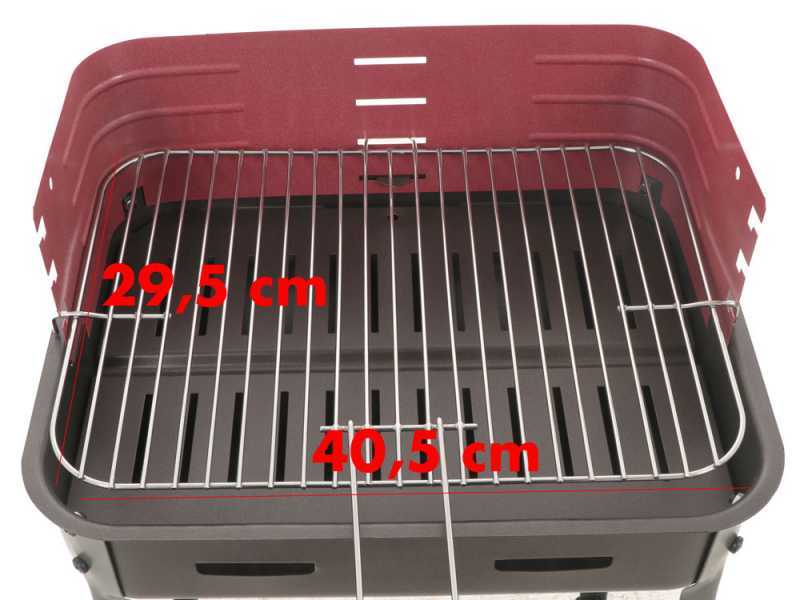 Seven Italy Flavia s/r 45 - Barbecue in ferro artigianale a carbone - 45,5x29,5cm