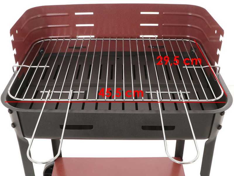 Mille Flavia c/r 45 - Barbecue in ferro artigianale a carbone - 45,5x29,5cm