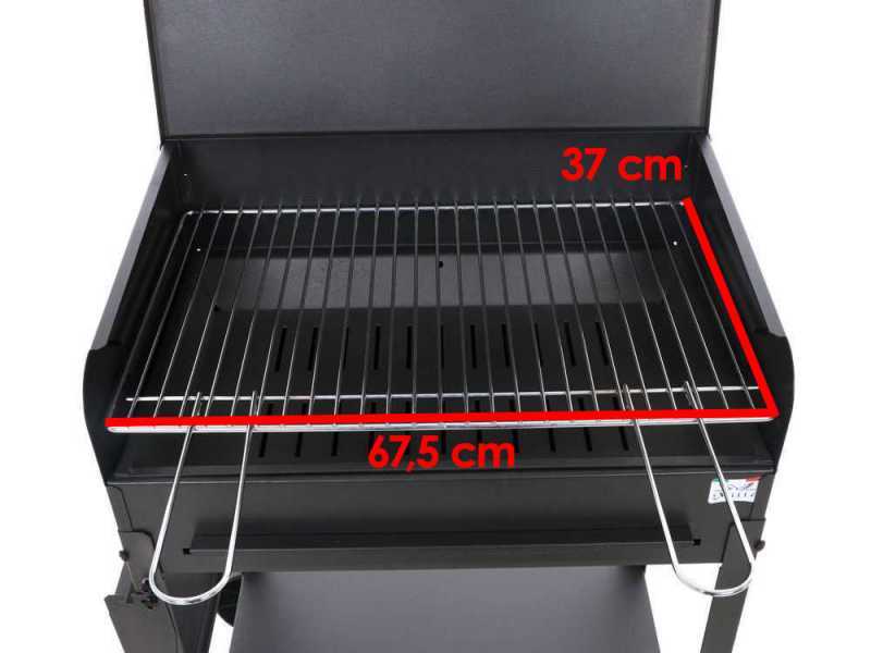 Seven Italy Polifemo Large - Barbecue in ferro artigianale a carbone - 67,5x37cm