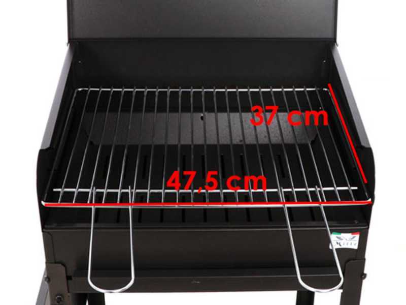 Seven Italy Polifemo Small - Barbecue in ferro artigianale a carbone - 47,5x37cm