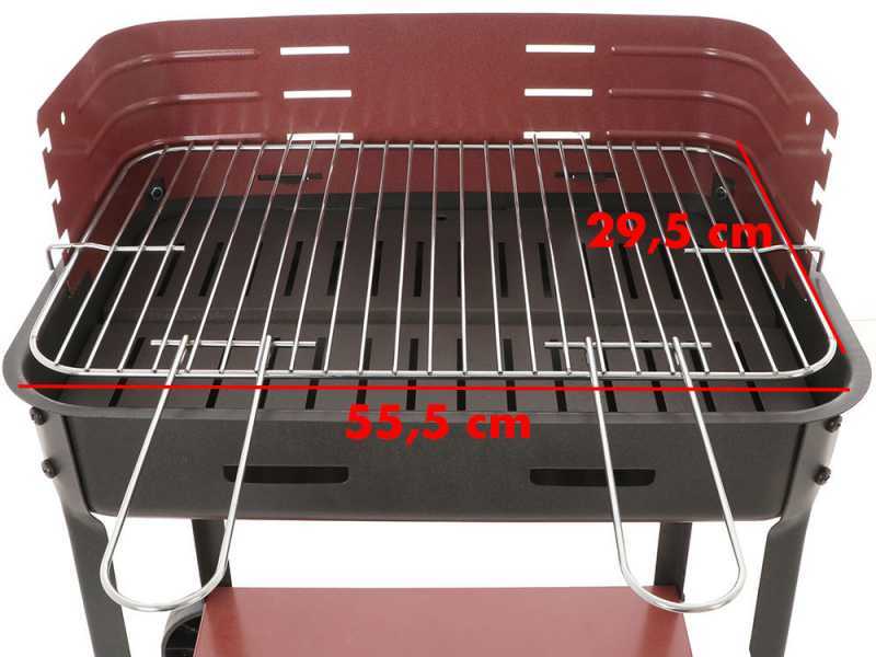 Mille Flavia c/r 55 - Barbecue in ferro artigianale a carbone - 55,5x29,5cm