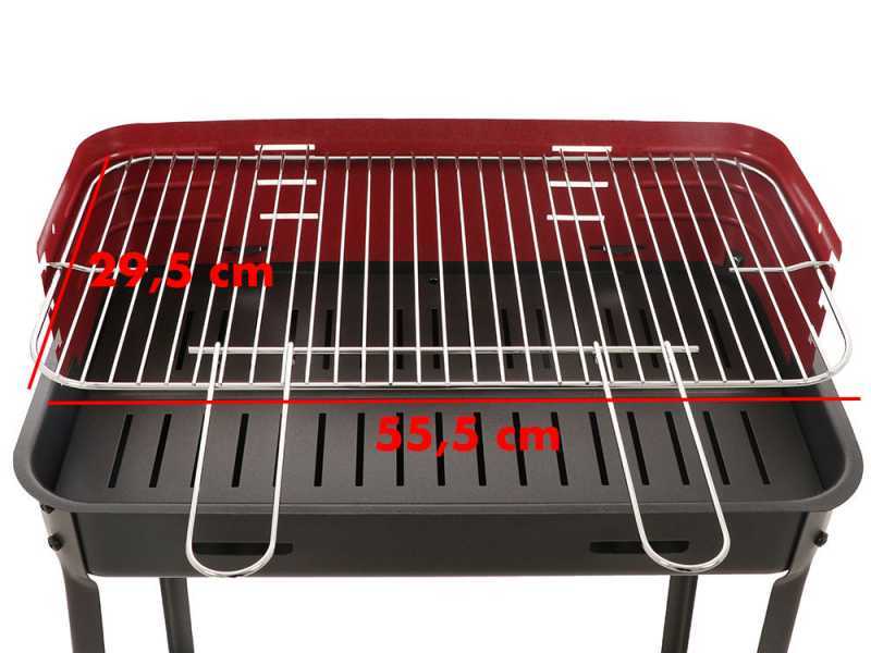 Mille Flavia s/r 55 - Barbecue in ferro artigianale a carbone - 55,5x29,5cm