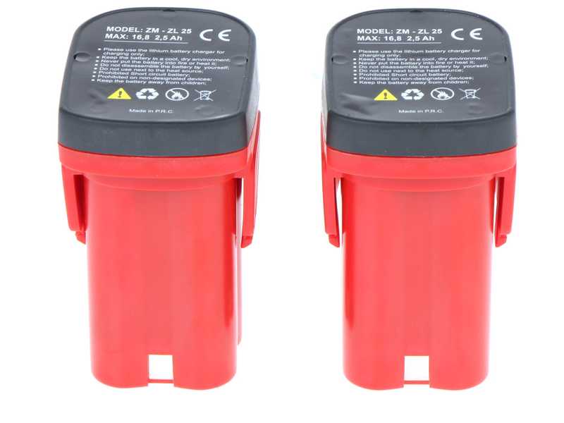 Zanon ZL-25 - Kit legatrice elettrica a batteria wireless - 2 x 16.8V 2.5Ah