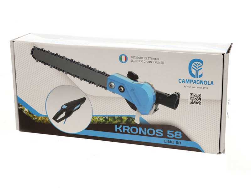 Campagnola Kronos - Potatore su asta fissa in carbonio da 60 cm - Line 58 - Batteria Li-ion 700 14Ah