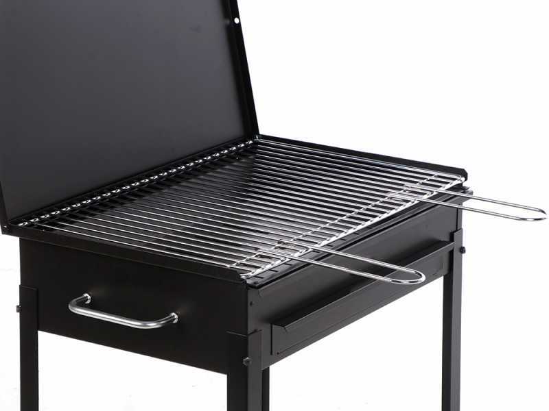 Seven Italy Stromboli Medium - Barbecue in ferro artigianale a carbone - 47,5x37cm