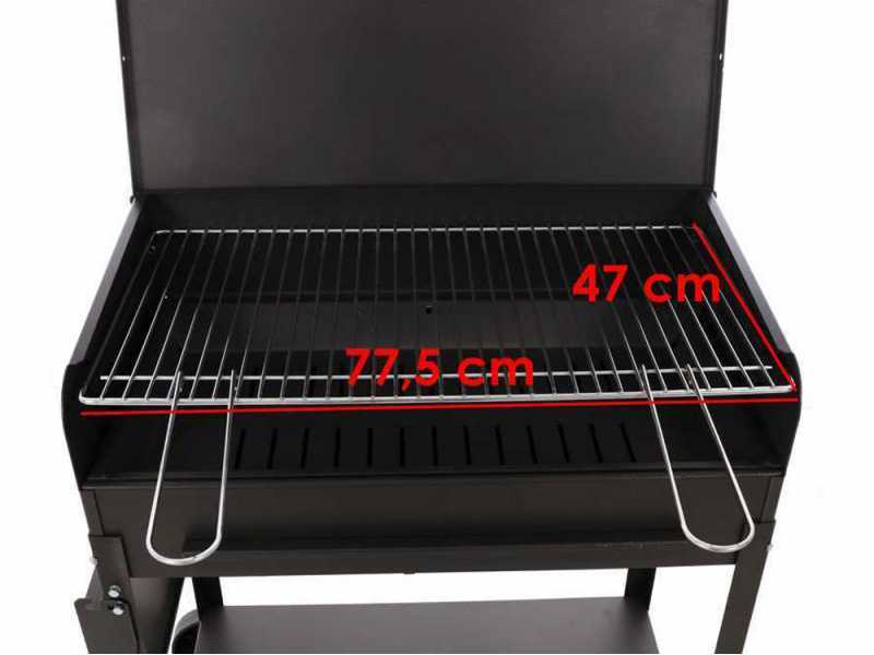 Seven Italy Etna - Barbecue in ferro artigianale a carbone - 77,5x47cm
