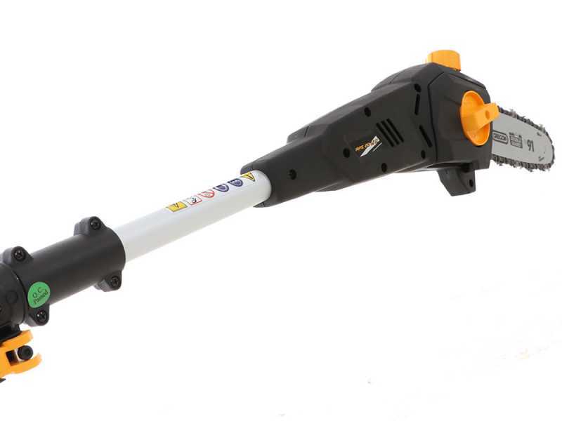 Alpina AMT 20 Li - Potatore su asta di prolunga telescopica a batteria multifunzione - batteria 20V 4Ah