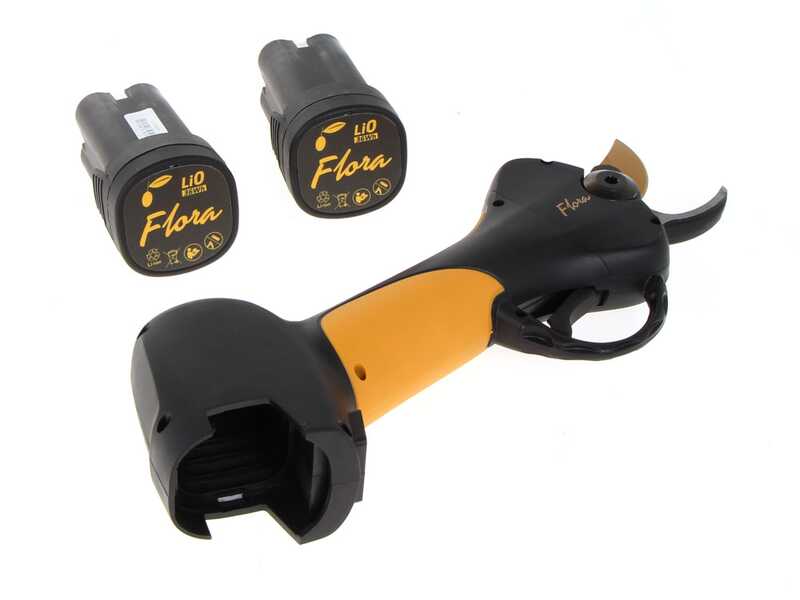 Agritec Flora PC32 - Forbici elettriche da potatura - 2x 14.4V 2.5 Ah - Diametro di taglio 32mm