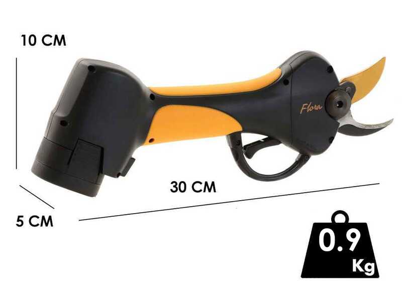 Agritec Flora PC32 - Forbici elettriche da potatura - 2x 14.4V 2.5 Ah - Diametro di taglio 32mm