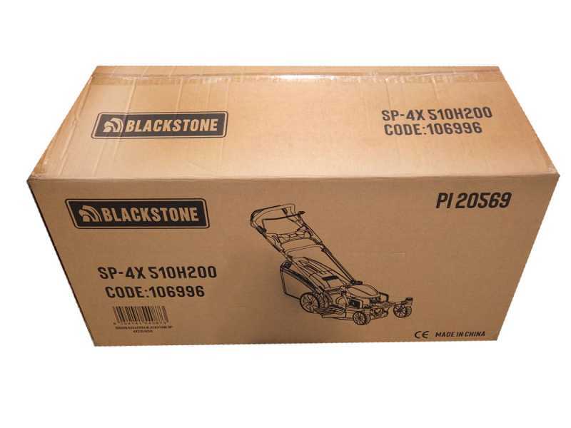 BlackStone SP-4X 510 H200 - Tagliaerba a scoppio - Motore HONDA GCVx200 - Ruote pivotanti