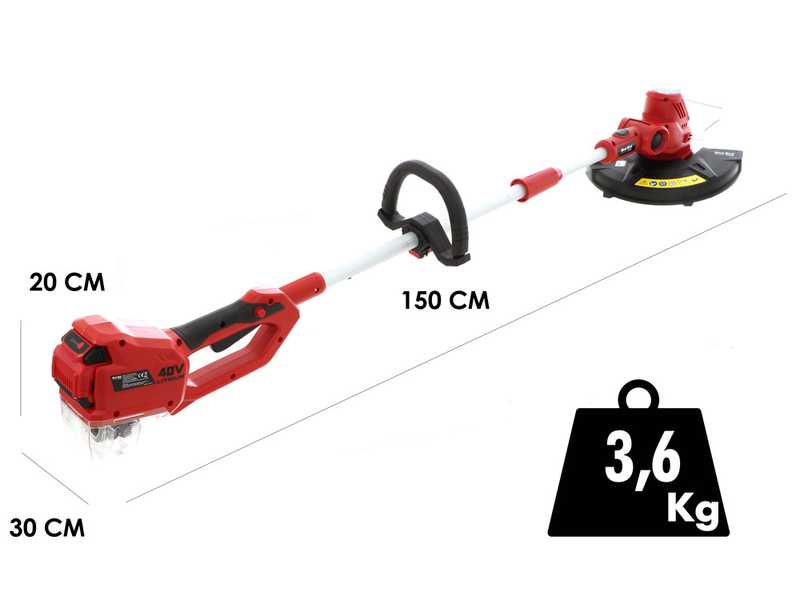 Blue Bird R3S - Tagliabordi a batteria - 40V - 2.5Ah