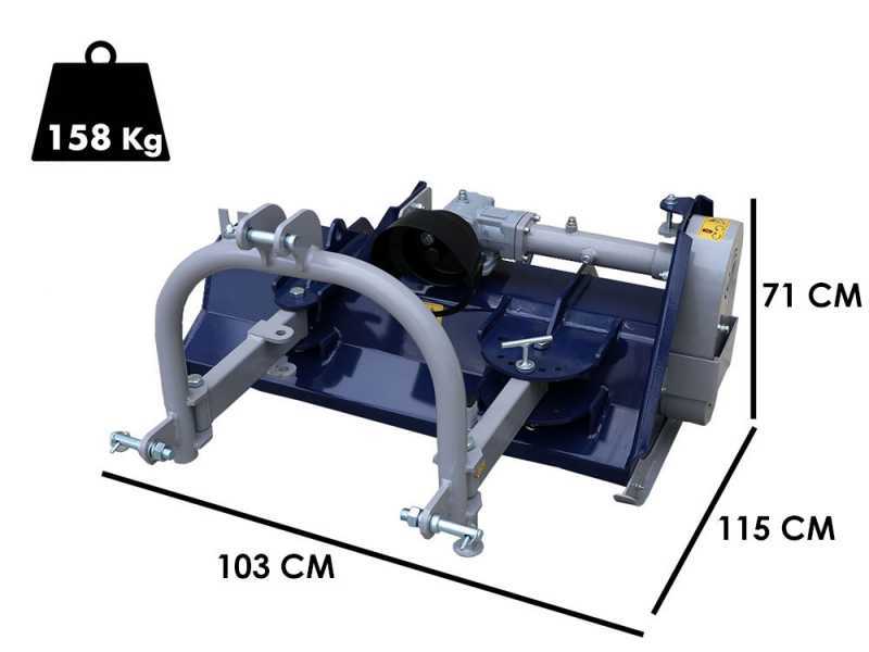 BullMach Ermes 85 S - Trinciaerba per trattore - Serie leggera - Spostamento manuale