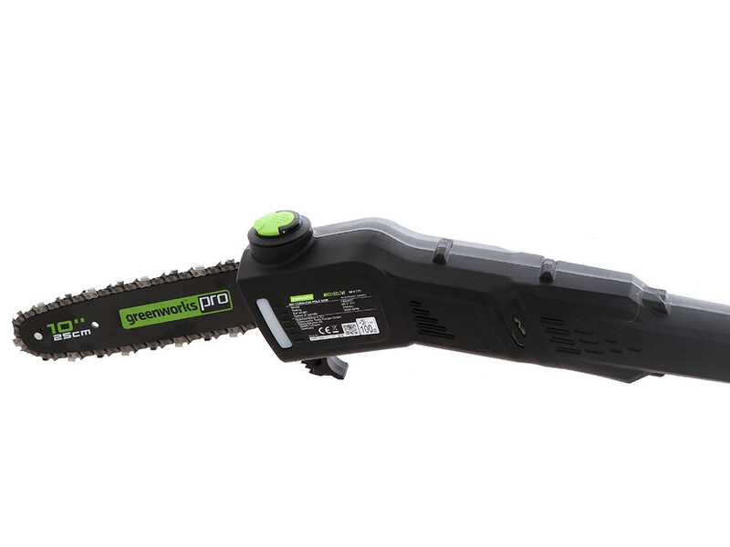 Greenworks GD60PS - Potatore a batteria a spalla su asta di prolunga - 60V - SENZA BATTERIE E CARICABATTERIE