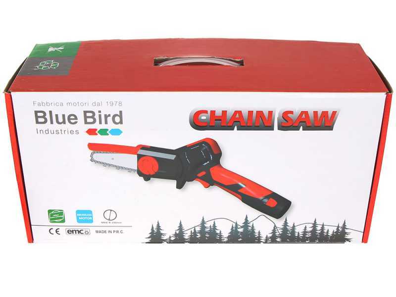 Blue Bird CS 22-04 - Potatore manuale elettrico a batteria - 2 Batterie da 12.6V 2.5Ah - Capacit&agrave; di taglio 100mm