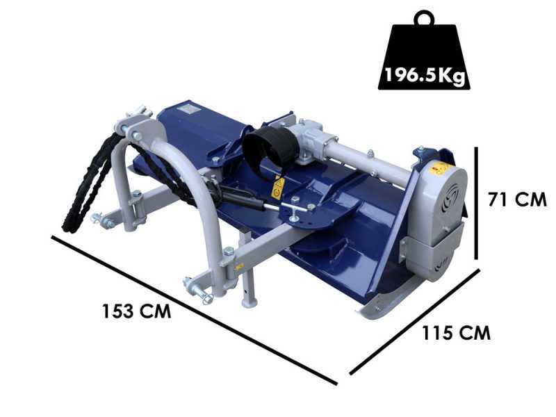 BullMach Ermes 135 S - Trinciaerba per trattore - Serie leggera - Spostamento manuale