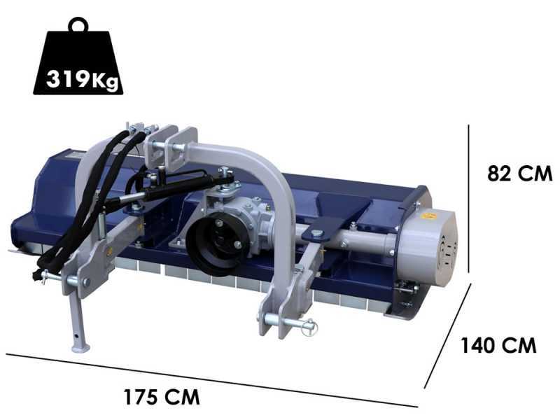 BullMach MAIA 155 SH - Trinciaerba per trattore - Serie media - Spostamento idraulico