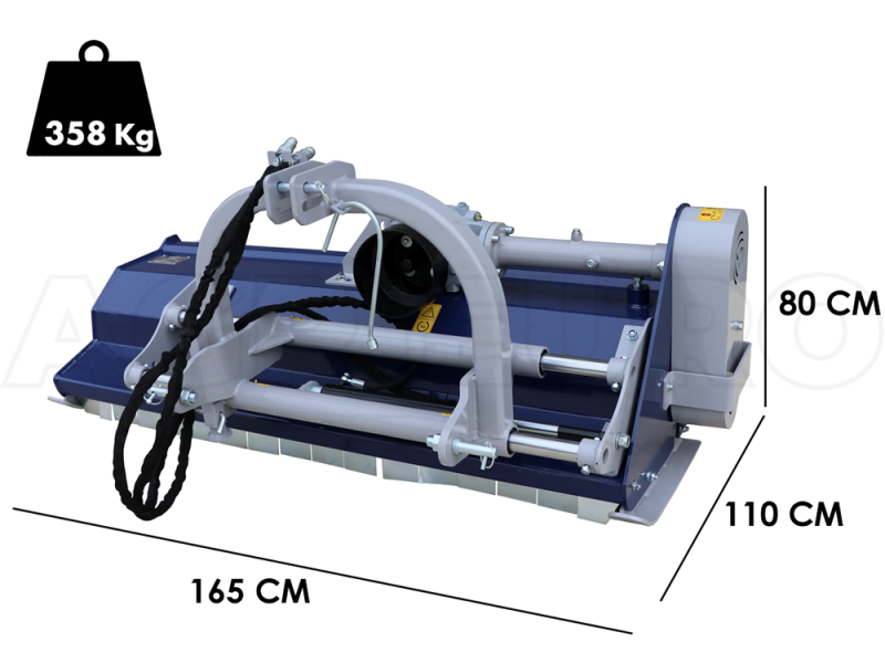 BullMach Rea 145 SH - Trinciaerba per trattore - Serie media - Spostamento idraulico