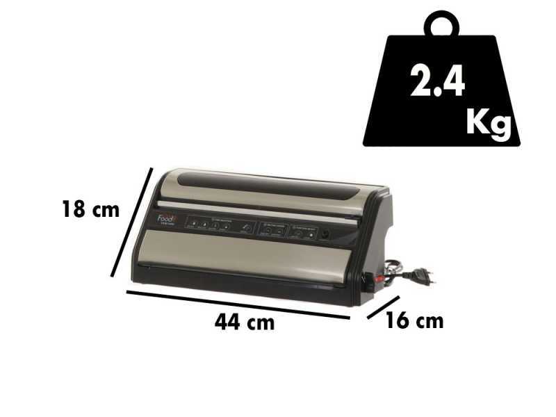 RoyalFood VVM 3300 - Macchina sottovuoto - Doppia barra saldante da 33cm