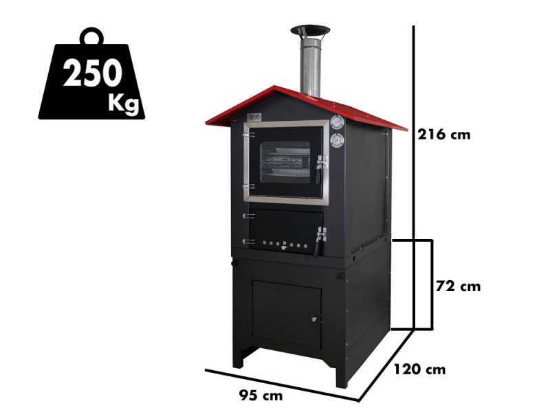 Forno a legna da esterno Seven Italy Audrey 80x44 – in Offerta su AgriEuro