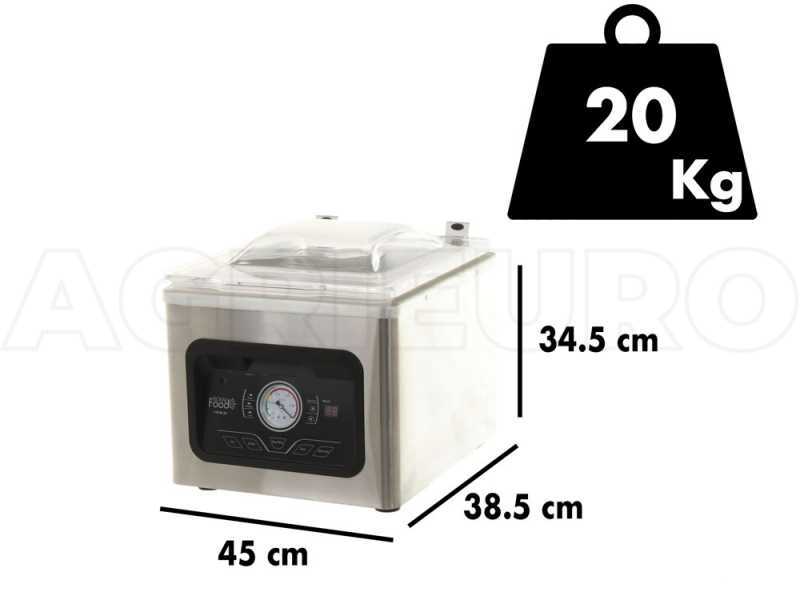 RoyalFood i-VCM 30 - Macchina sottovuoto a campana - Barra saldante da 28.5cm