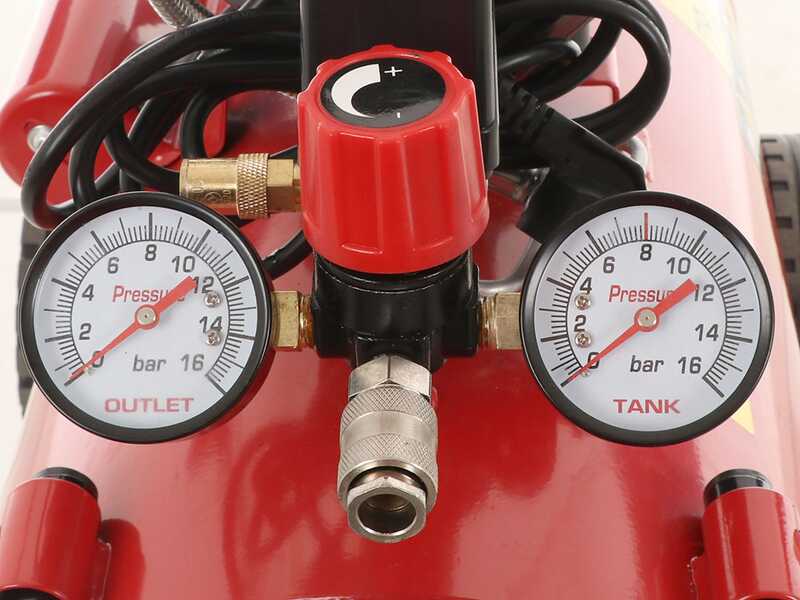 Fini Siltek 50 - Compressore aria elettrico monofase, oil-less - Motore 1.3 HP - 50 lt