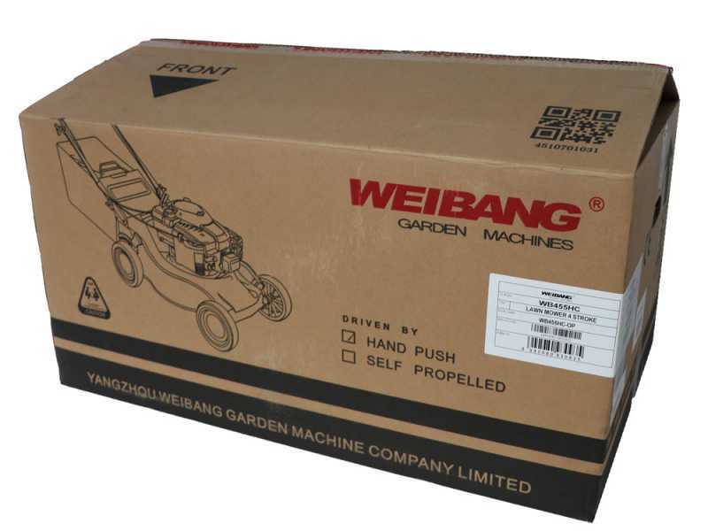 Rasaerba Weibang WB455HCOP con motore a scoppio da 139cc taglio da 45cm