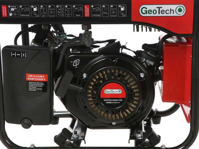 GeoTech iG 2500 EVO - Generatore di corrente inverter a benzina 2.5 kW - Continua 2.2 kW Monofase