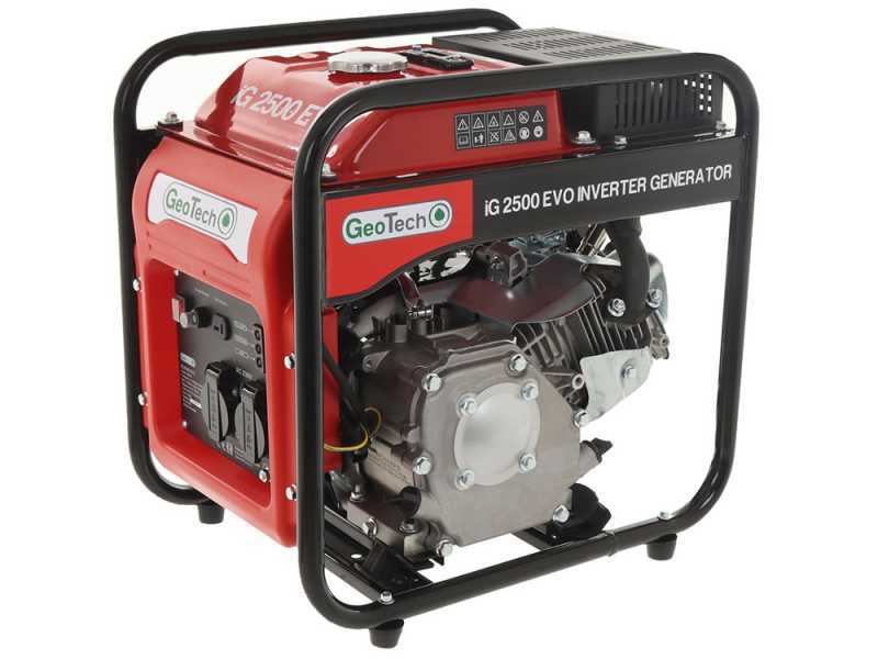 Geotech iG 2500 EVO - Generatore di corrente inverter a benzina 2.5 kW - Continua 2.2 kW Monofase