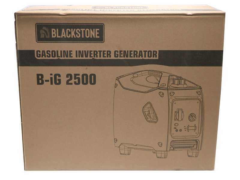 BlackStone B-iG 2500 - Generatore di corrente inverter a benzina versione trolley 2.2 kW - Continua 2 kW Monofase