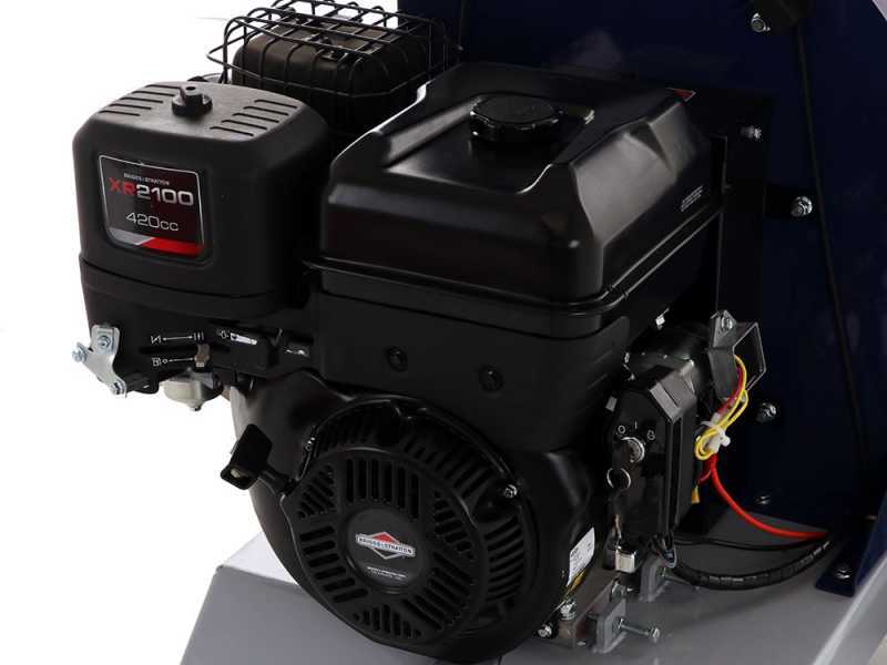 BullMach ZEUS 120 BSE - Biocippatore a scoppio professionale - Motore B&amp;S XR2100 13.5 HP con avviamento elettrico