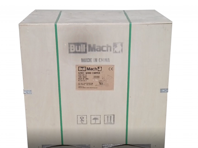 BullMach ZEUS 120 BSE - Biocippatore a scoppio professionale - Motore B&amp;S XR2100 15.5 HP con avviamento elettrico