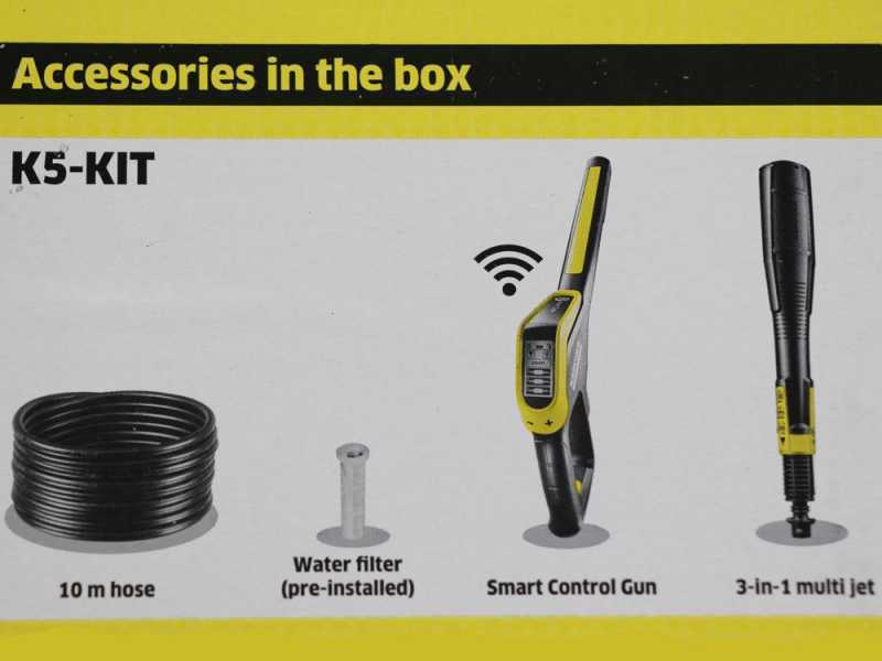 Karcher K5 Premium Smart Control - Nuova idropulitrice - 500 lt/h - 145 bar - App Home &amp; Garden