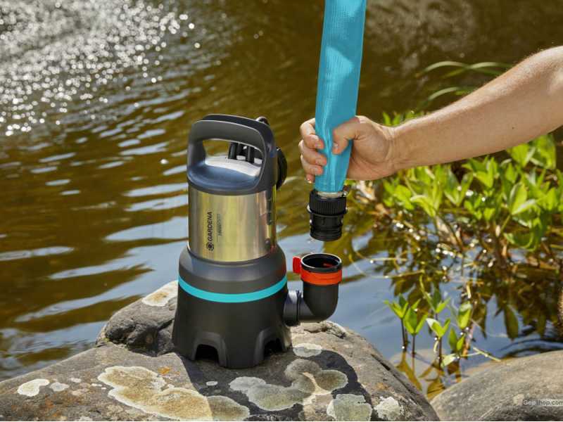 Gardena 16000 - Pompa sommersa per acque sporche - in acciaio inox