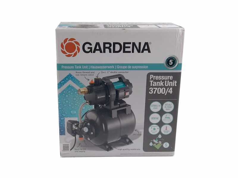 Gardena 3700/4 art. 9023-20 - Pompa autoclave - Serbatoio d'acqua da 19 litri
