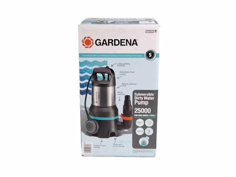 Gardena 25000 - Pompa sommersa per acque sporche - in acciaio inox
