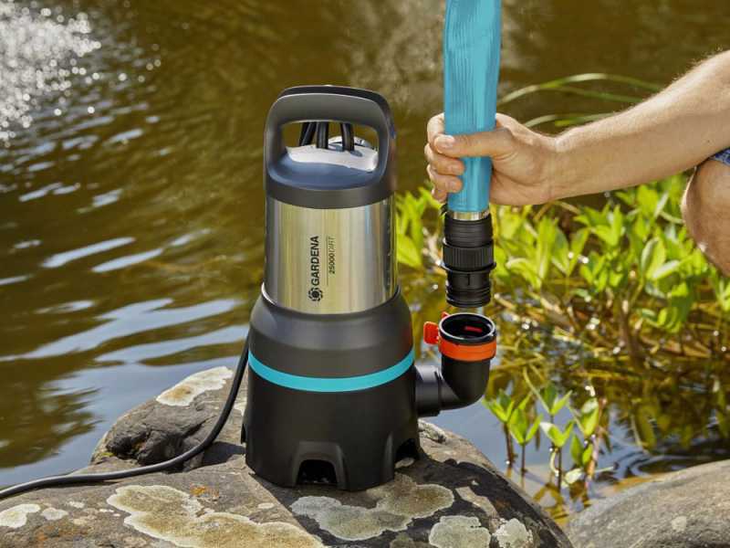Gardena 25000 - Pompa sommersa per acque sporche - in acciaio inox