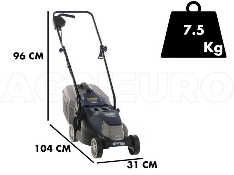 BullMach PELEO 1200 - Tagliaerba elettrico - 1200 W - Taglio 32 cm