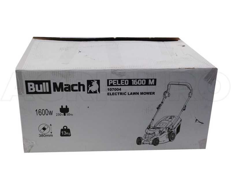 BullMach PELEO 1600 M - Tagliaerba elettrico - 1600 W - Taglio 38 cm