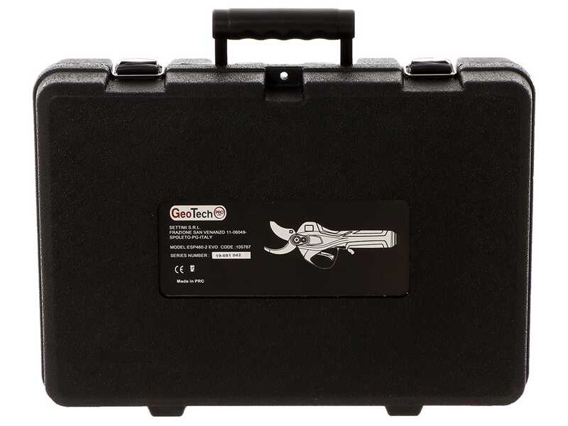 GeoTech Pro ESP 460-2 EVO - Forbice elettrica da potatura - 43.2V 4Ah - Diametro di taglio 40mm