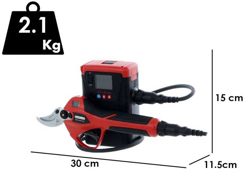 GeoTech-Pro ESP 460-2 EVO - Forbice elettrica da potatura - 43.2V 4Ah
